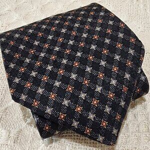 Conte di Milano Black Blue Red Designer 4" W 100% Silk Vintage Necktie Tie 56"